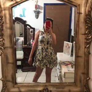 Floral shirt Button up dress